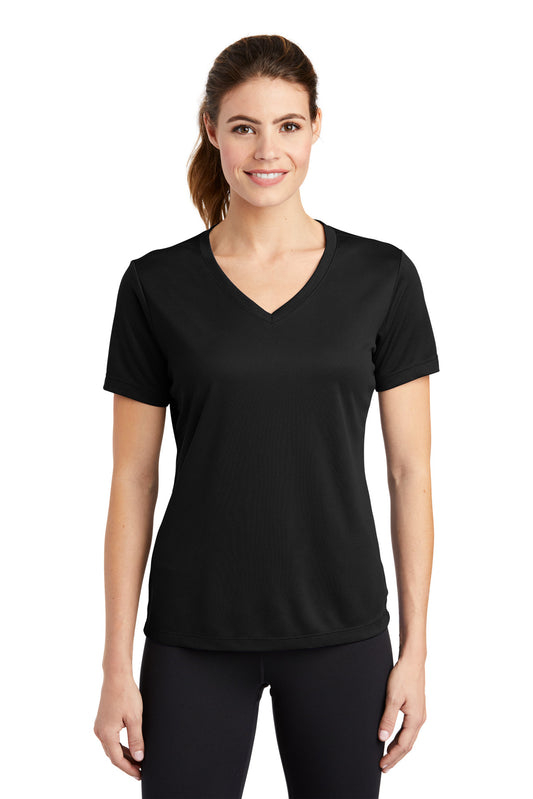 Sport-Tek® Ladies PosiCharge® RacerMesh® V-Neck Tee. LST340