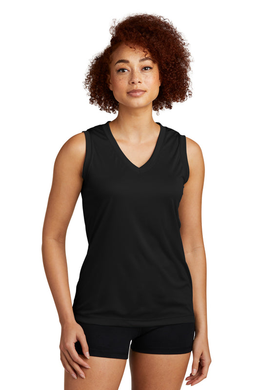 Sport-Tek® Ladies Sleeveless PosiCharge® Competitor™ V-Neck Tee. LST352