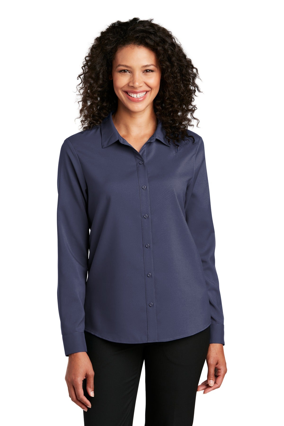 Port Authority ® Ladies Long Sleeve Performance Staff Shirt LW401