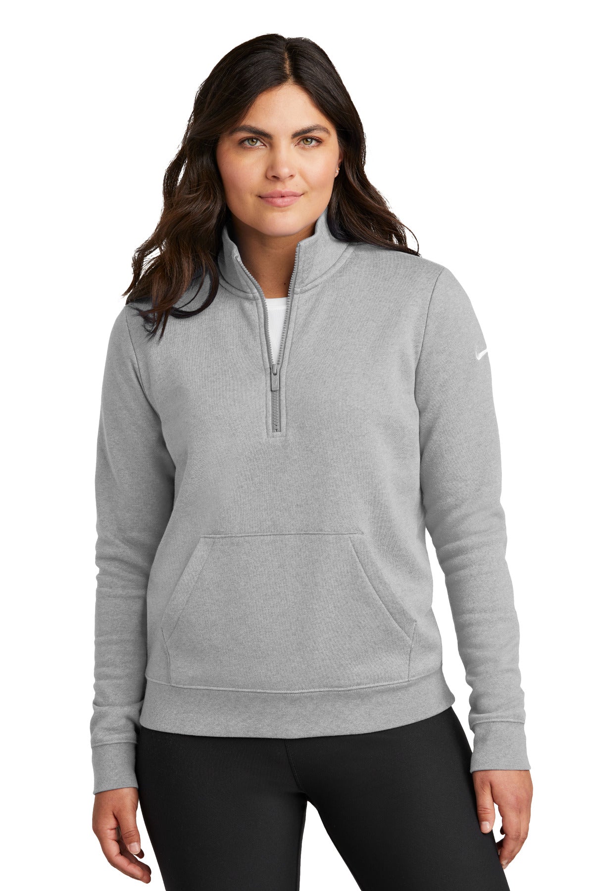 Nike Ladies Club Fleece Sleeve Swoosh 1/2-Zip NKDX6720