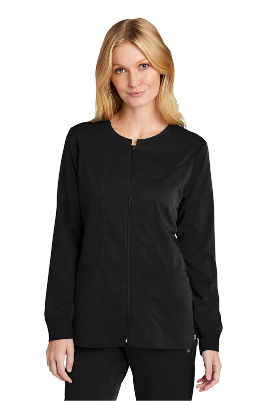 WonderWink® Women's Premiere Flex™ Full-Zip Scrub Jacket WW4088